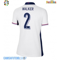 Camisa de time de futebol Inglaterra Kyle Walker #2 Replicas 1º Equipamento Feminina Europeu 2024 Manga Curta